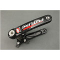 Full carbon fiber crank 3K ultra-light BCD 104/64mm length 170mm 4 catchs for MTB 5 catchs for road bicycles red color